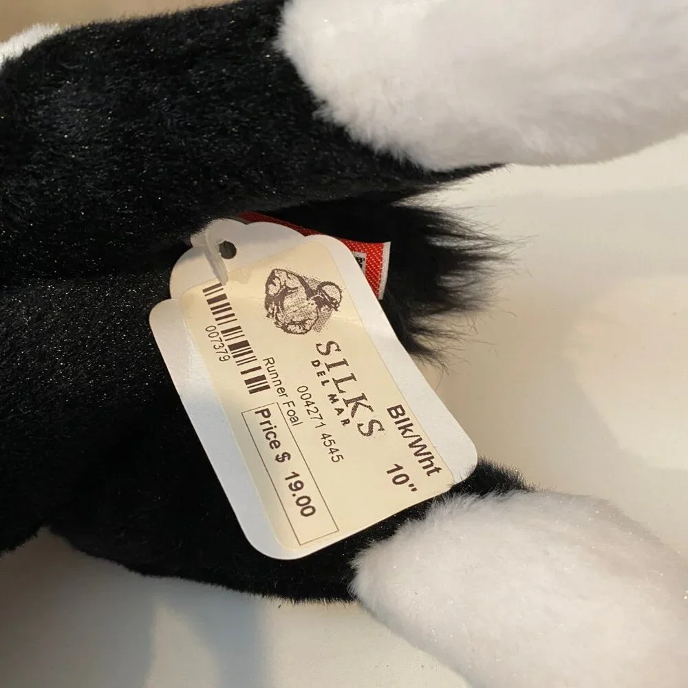 Douglas Cuddle‎ Toys Runner Black & White Painted Foal Pony Horse Stuffed Plush